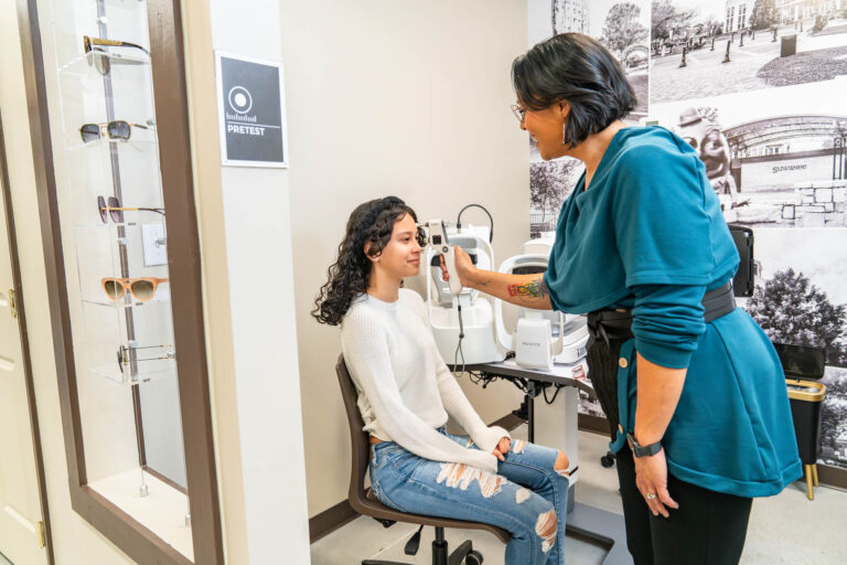 Child-friendly pediatric eye exams in Sugar Hill optical studio