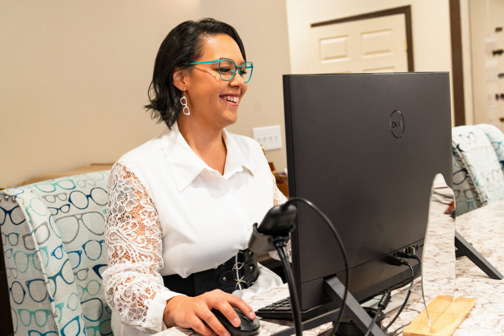 Sweet View Optical Studio interior welcoming clients into the eyewear styling studio